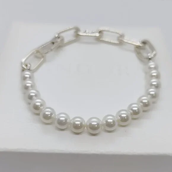 Pandora ME Treated Freshwater Cultured Pearl Bracelet S925 Sterling Silver - Picture 2 of 7